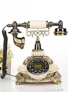 仿古電話機歐式電話家用美式無線插卡固定辦公古董復古電話機座機【摩可美家】