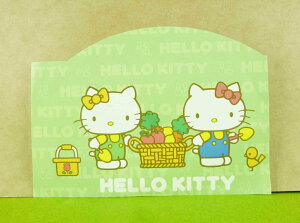 【震撼精品百貨】Hello Kitty 凱蒂貓 造型卡片-綠蔬菜 震撼日式精品百貨