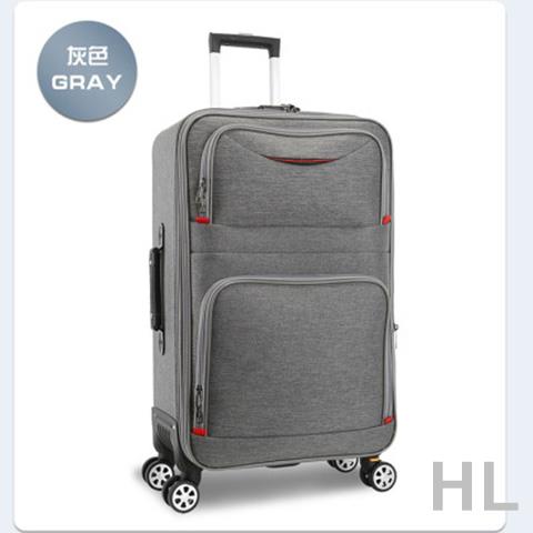 HL 大容量行李箱男學生牛津布拉桿箱結實耐用密碼旅行箱包商務皮箱子