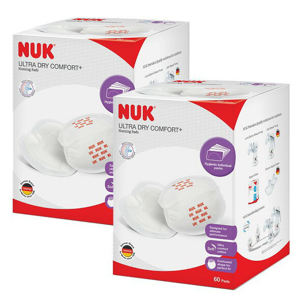 即期良品《NUK 》超乾爽拋棄式防溢乳墊特惠組-60片*2盒 好窩生活節