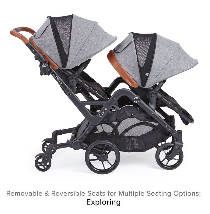 tandem double stroller for infant and toddler