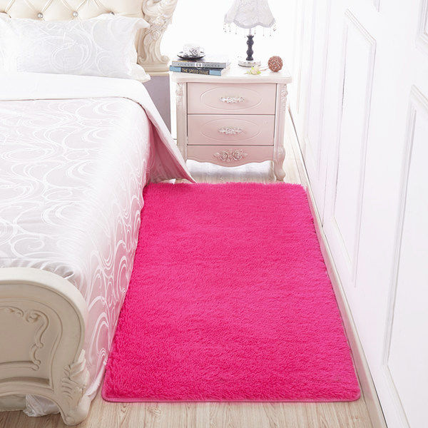 加厚長毛地毯可愛臥室床邊客廳榻榻米滿鋪女生公主房間地毯地墊