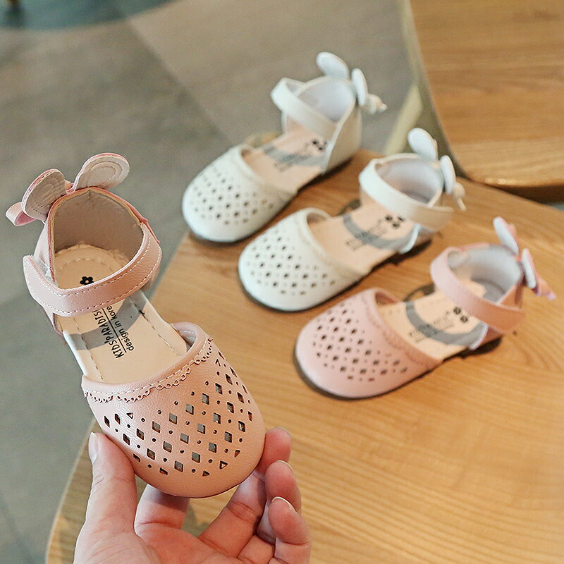 夏季新款女童包頭涼鞋中小童女孩公主鞋子兒童寶寶鏤空沙灘鞋