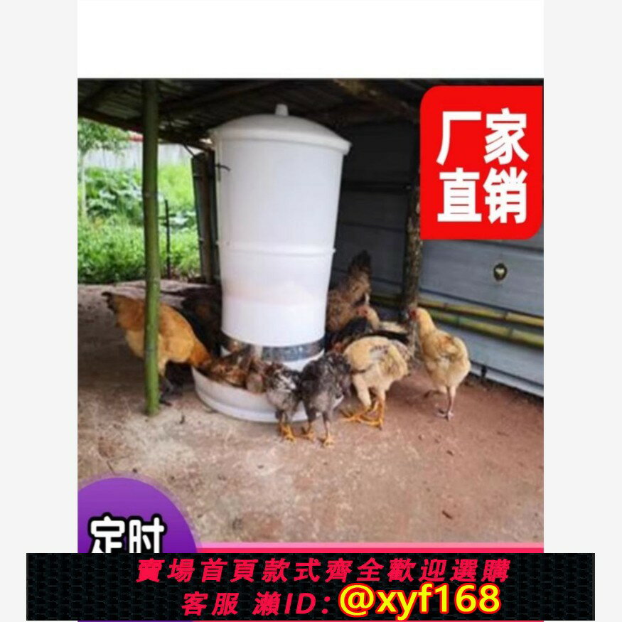 【可開發票】家用投食電動 養雞自動喂雞餵食器鴨全自動投料機鴿子定時下料器