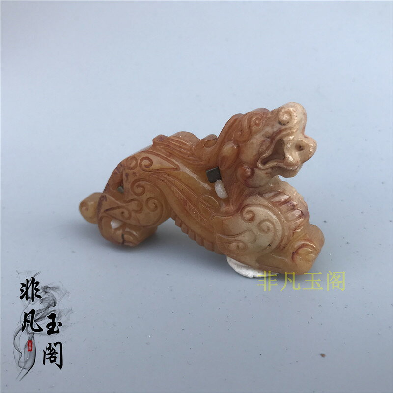 古董高古玉秦漢古董古玩玉器老岫玉精品貔貅把件高古玉老物件收藏| 協貿 