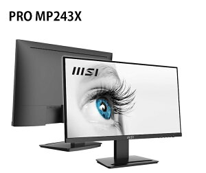 【最高折200+跨店點數22%回饋】MSI 微星 PRO MP243X 24型 FHD/HDMI/DP/喇叭/IPS 美型螢幕