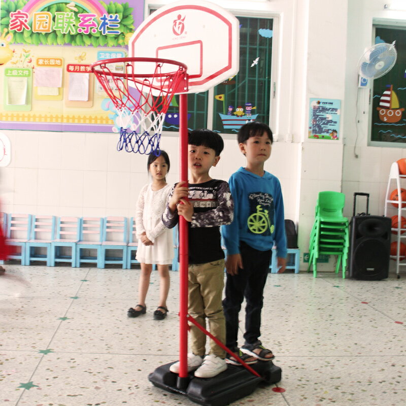 室內兒童籃球架可升降戶外寶寶家用投籃框男孩皮球類6-12周歲玩具