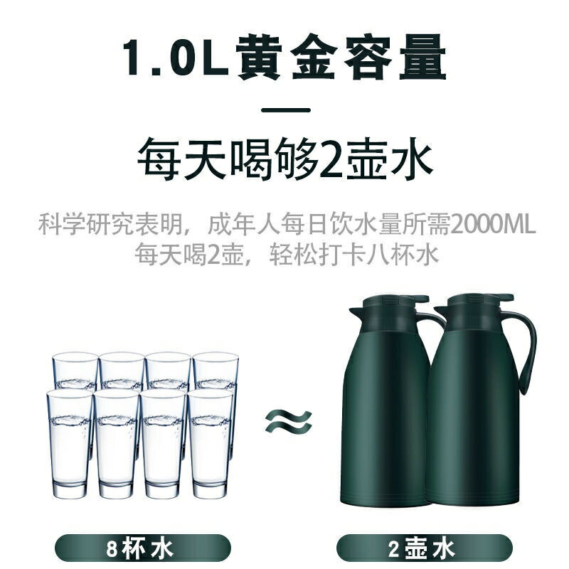 保溫暖水壺攜帶大容量女生家用儲水男生戶外高顏值熱水壺按壓式小 4
