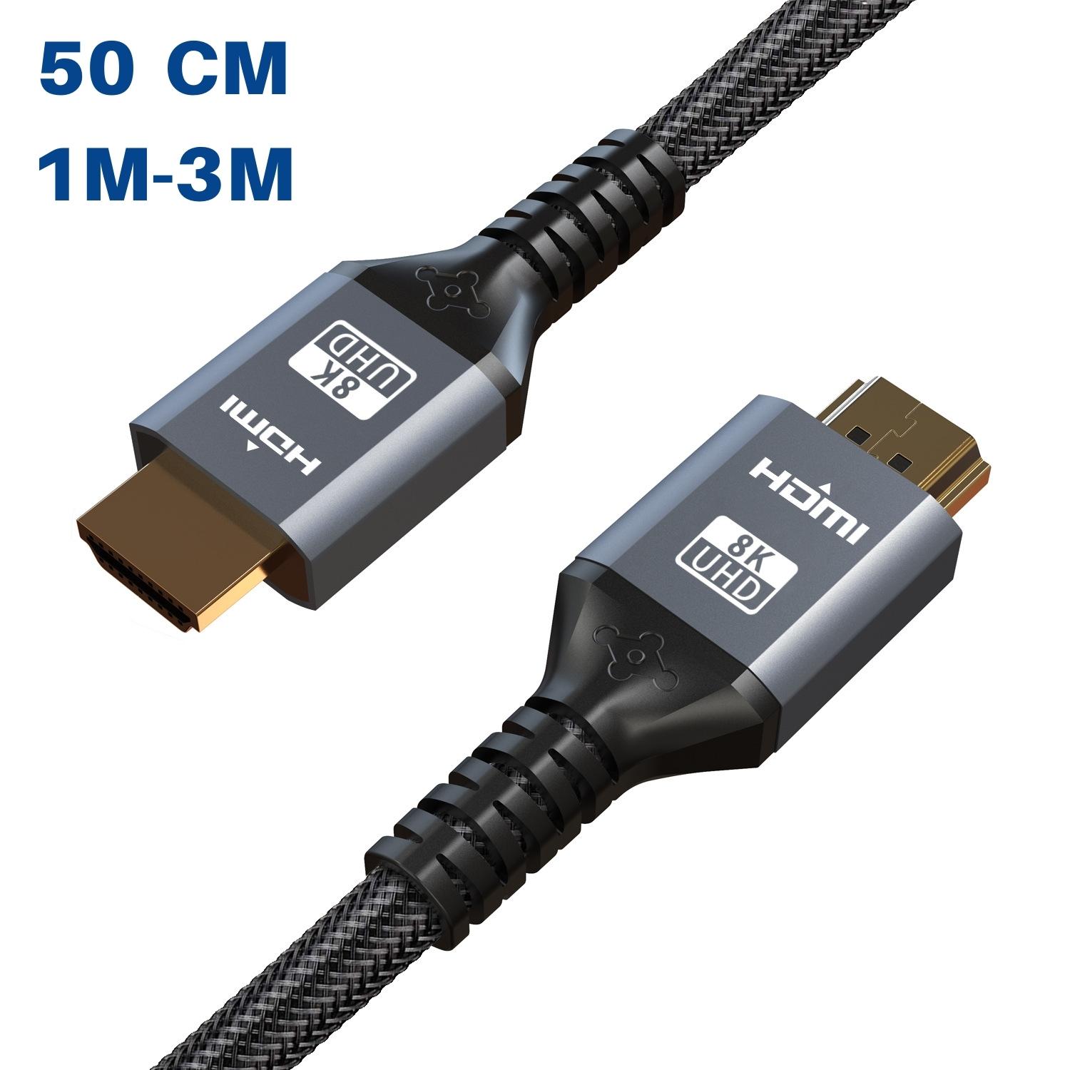 [3玉山網] HDMI 2.1 編織款 8K 60Hz 4K 120Hz 高速HDMI線 視訊線 PS5 Xbox 影音傳輸線 公對公 連接線 PP6