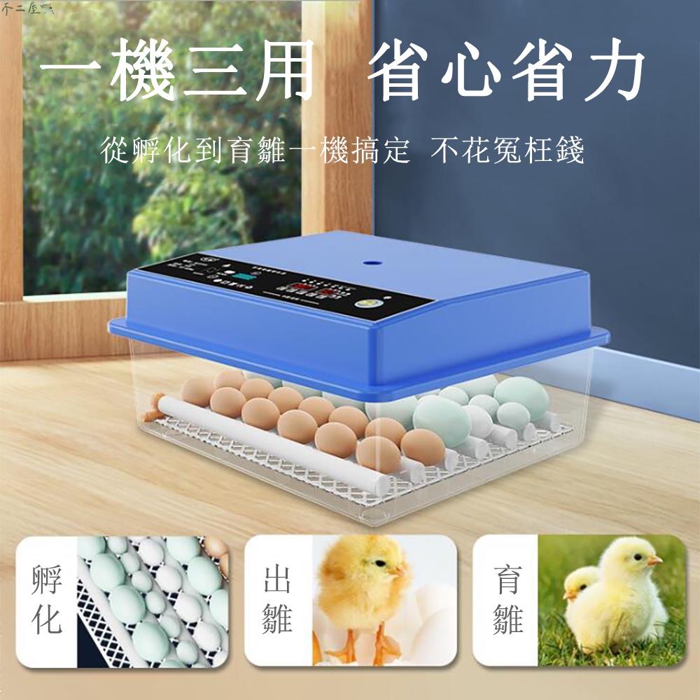 110V雞蛋孵化機 小雞孵蛋器 三電設計48枚孵蛋機 孵蛋器全自動 家用型智慧控溫箱孵化箱