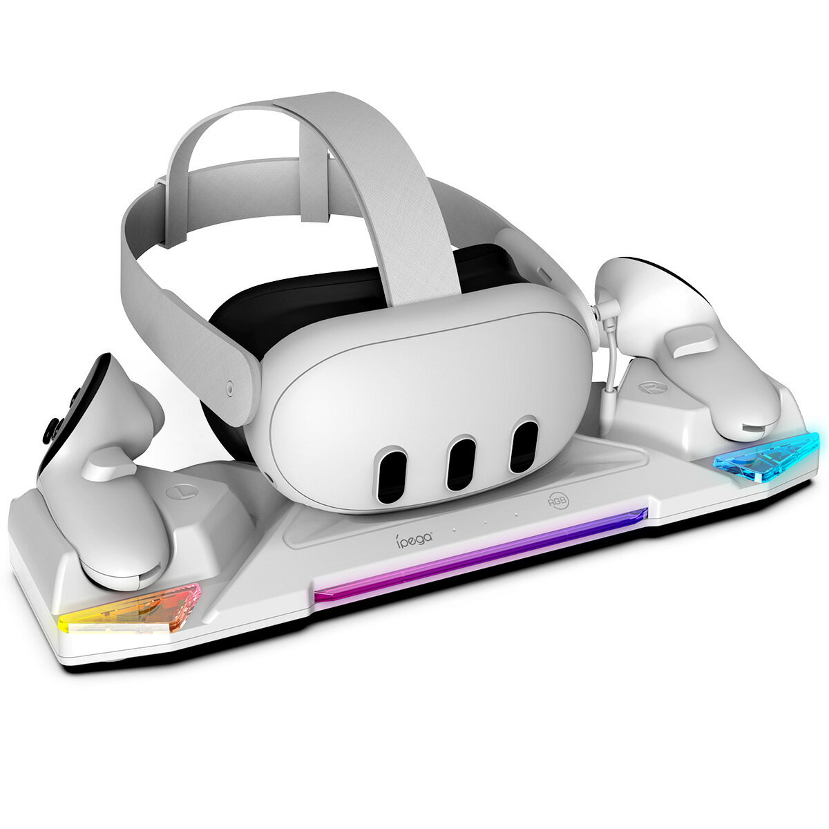 【喜挖】IPEGA Meta Quest 3s/Quest3/Quest 2VR眼鏡充電底座支架PG-QT04B