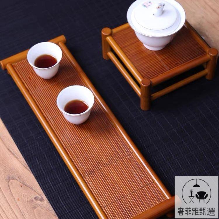 茶具 茶盤 附發票 手工竹製杯架 壺架小茶臺案幾桌面展示架茶寵擺件茶具置物架花架 PDD-175快速出貨 公司貨