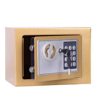 電子保險箱 迷你密碼鎖保險箱 鋼板保險櫃 加厚鋼板【GC420】 123便利屋