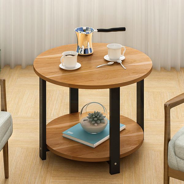 簡約現代小圓桌茶幾組裝簡易經濟型客廳沙發邊桌邊幾迷你咖啡桌 全館免運
