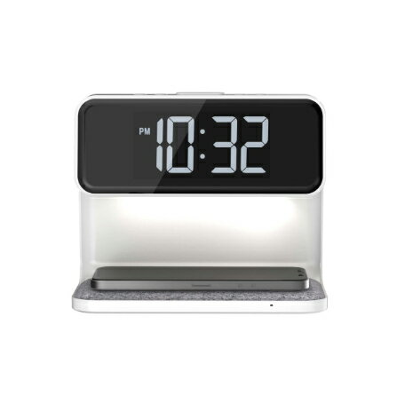 日本代購 ADESSO QA-04 多功能 電子鐘 鬧鐘 時鐘 小夜燈 床頭燈 充電盤 充電板 1