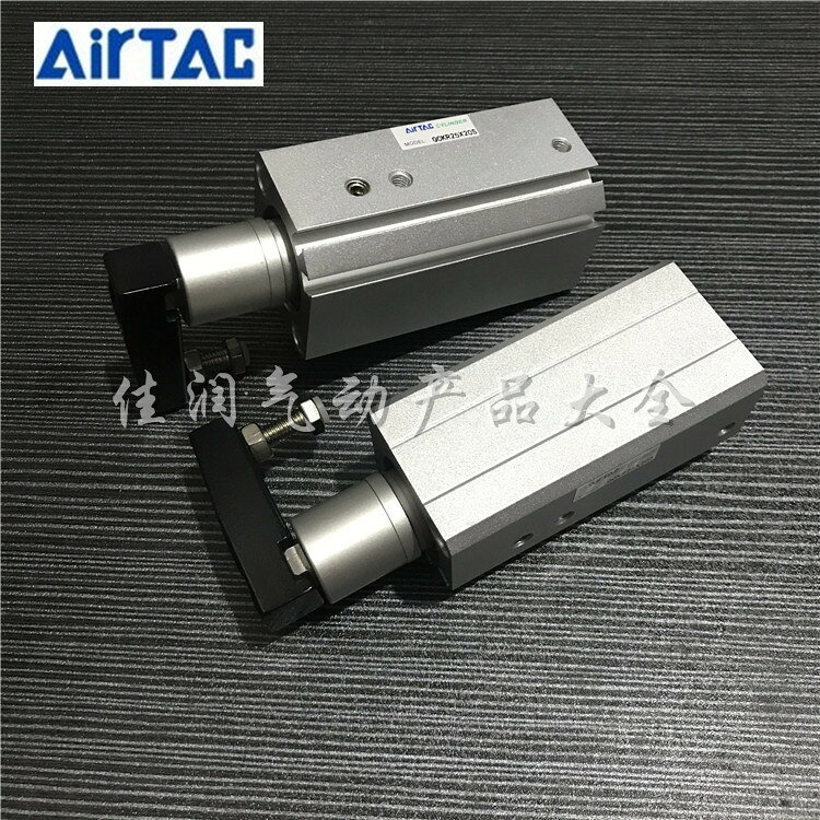 亞德客回轉夾緊氣缸QCK/QCKL/QCKR20/25X10X20X30X50-S 下壓90度