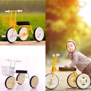 新款影樓攝影道具兒童腳踏車 韓式鐵藝自行車 寶寶拍攝道具三輪車