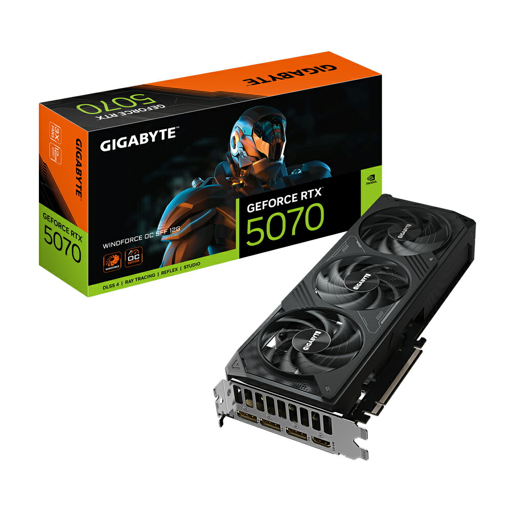 技嘉 RTX 5070 WINDFORCE OC SFF 12G 顯卡 N5070WF3OC-12GD 顯示卡