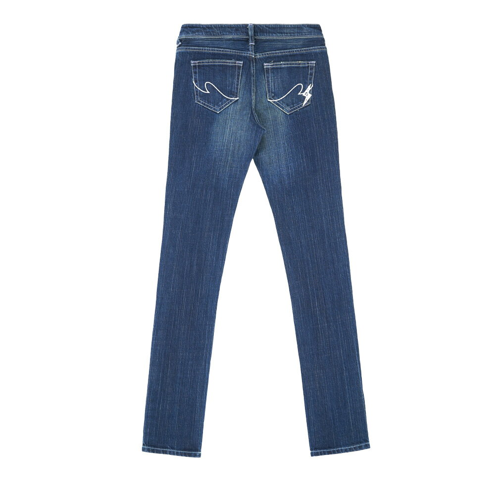 女裝 低腰中直筒牛仔褲-中古藍 (941232) 【5th STREET】【全館滿$3000贈環保餐具收納包】 2