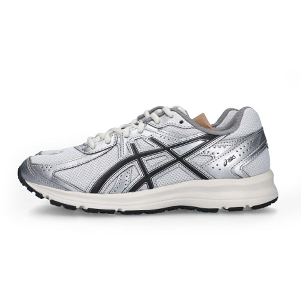 【全館滿額折】 Asics JOG 100S 白黑 復古 休閒 寬楦 運動鞋 男女款 B4691【新竹皇家1201A967-100】