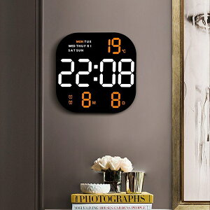 大屏高清數字鐘 簡約LED 新款時鐘 時尚客廳掛鐘 桌麵鬧鐘 高顏值鬧鐘 床頭鍾 鍾