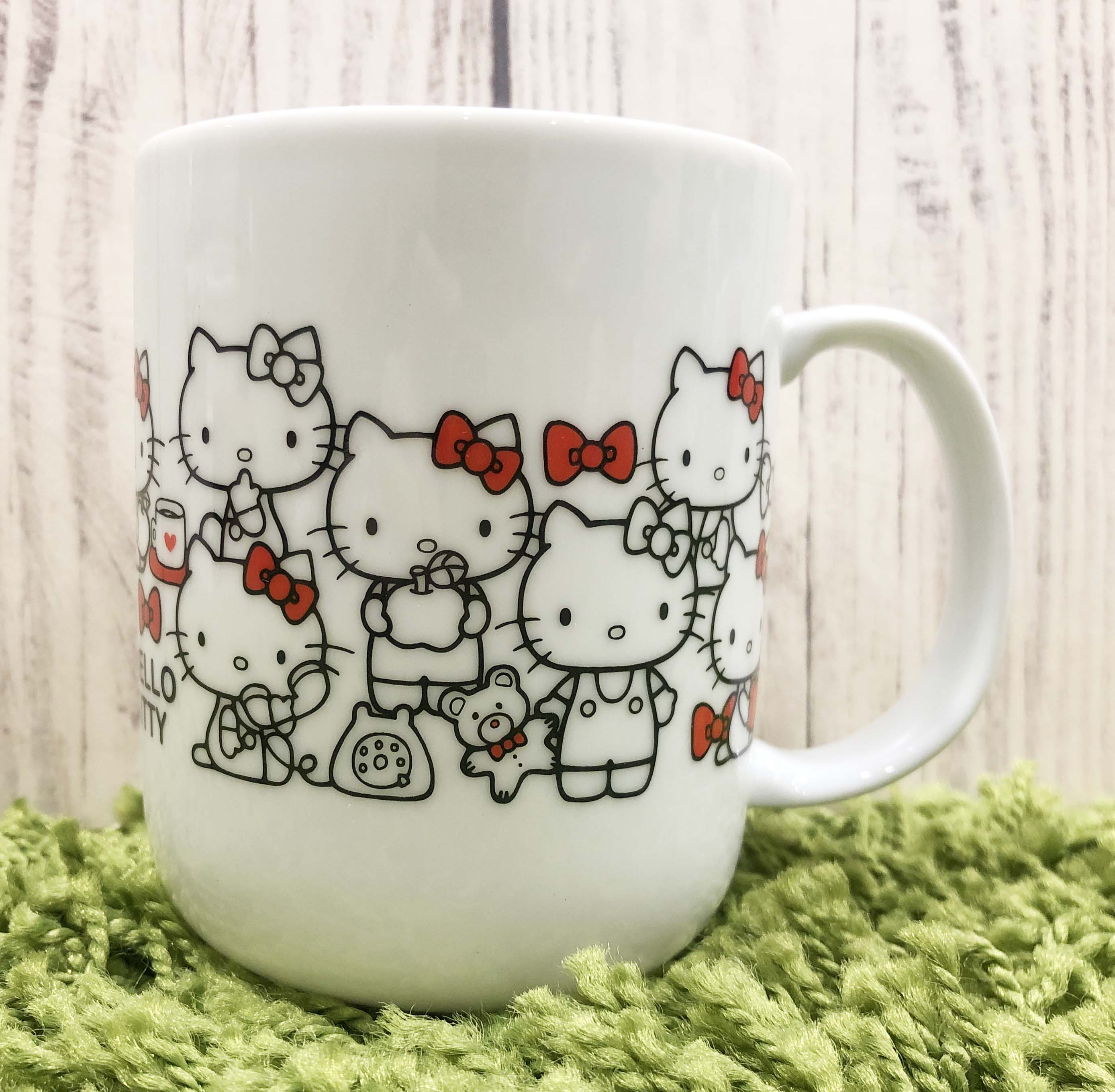 【震撼精品百貨】凱蒂貓 Hello Kitty~日本SANRIO三麗鷗HelloKitty超輕量馬克杯-蝴蝶結*20729