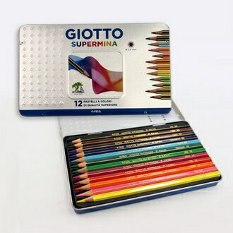 【義大利 GIOTTO】236700  SUPER MINA高色度彩色鉛筆12色 /盒