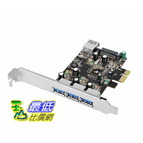[8美國直購] SIIG USB3.0擴充卡 Legacy & Beyond JU-P40611-S2 Superspeed DP 4 Ports PCI-e to USB 3.0 High Performance Adapter Card