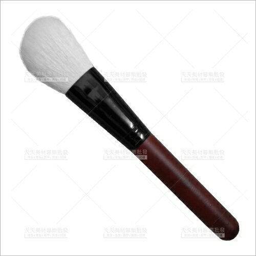 羊毛斜型蜜粉刷(紅木桿)-單支(化妝刷具.修容)[53439]