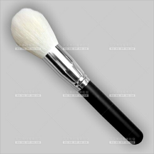羊毛圓頭蜜粉刷(黑木桿)-單支(化妝刷具)[53440]