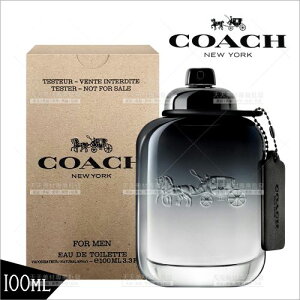 COACH 男性淡香水-100ml(TESTER包裝)[69467] [領券最高折$300]✦2024新年特惠