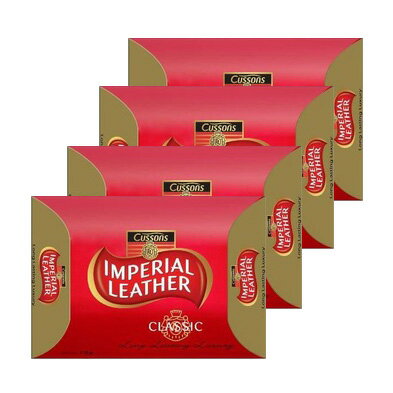 Cussons IMPERIAL LEATHER 帝王皂 115g-4入 [45908] ::WOMAN HOUSE:: [領券最高折$300]✦2024新年特惠