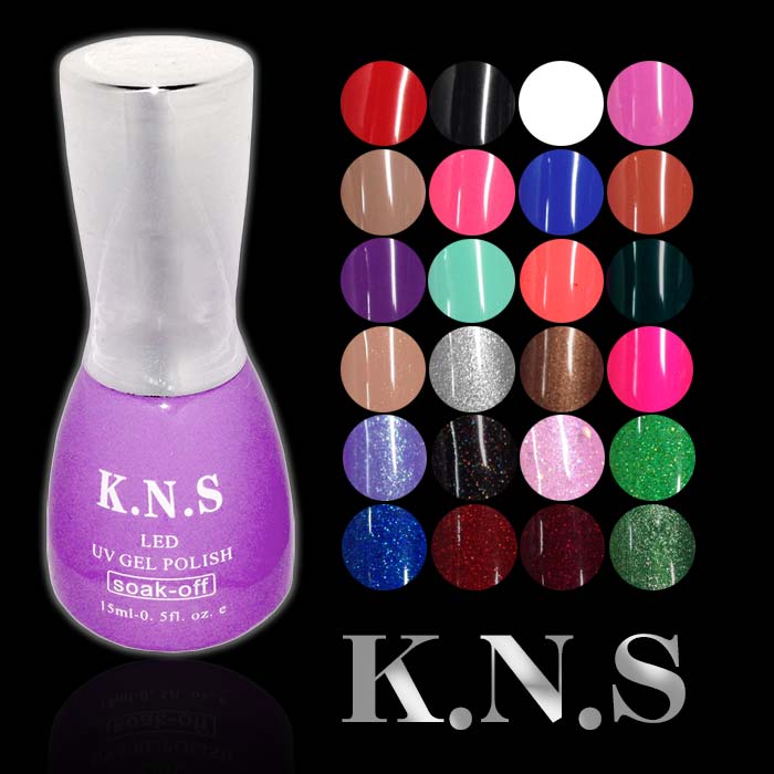 【光療指彩】K.N.S韓明秀馬卡龍UV.LED燈可卸式凝膠指甲油-15ml(24色) [47134]