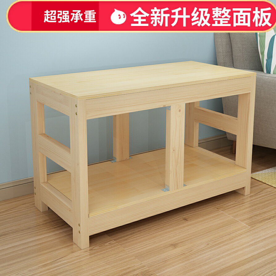 免運 新款上市 置物架 實木魚缸底座缸架松木多層組缸架子魚缸桌子底座底櫃定做魚缸架子