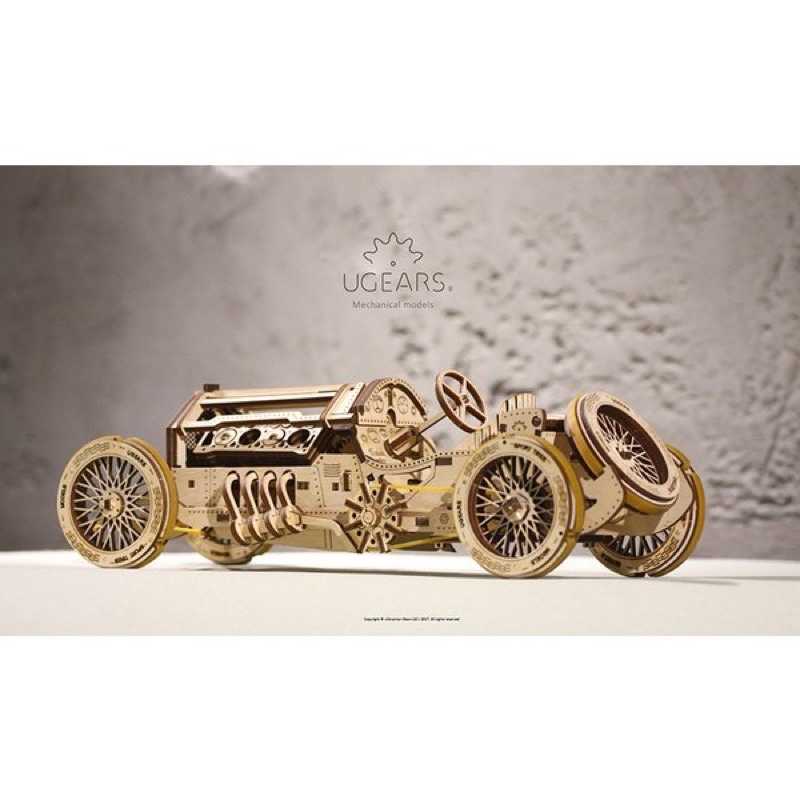 強強滾-UGEARS - 格蘭坡治賽車 (送砂紙) 烏克蘭正品 木製自走模型 益智玩具 1