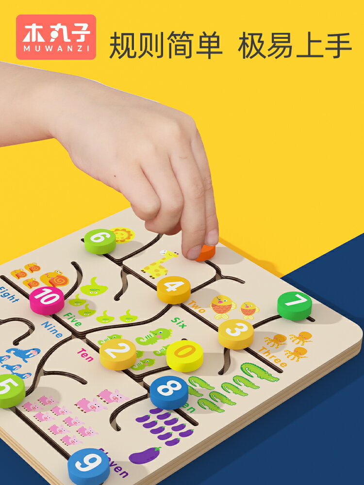 迷宮玩具 兒童走位迷宮玩具走珠益智力動腦邏輯思維專注力訓練游戲親子3歲4【MJ12061】