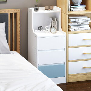 床頭櫃迷你簡易小型置物架簡約現代小櫃子北歐風ins床邊櫃長條櫃