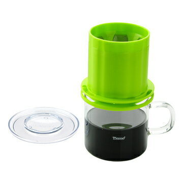 金時代書香咖啡 Tiamo UFO-180 圓錐濾器獨享杯 - 翠綠色 320cc 免用濾紙 1-2杯份 HG2325