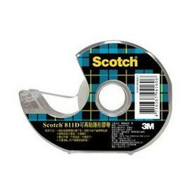 3M 811D Scotch 可再貼隱形膠帶 19mmX32.9m 含膠台 書寫膠帶 不傷紙膠帶 重覆黏貼