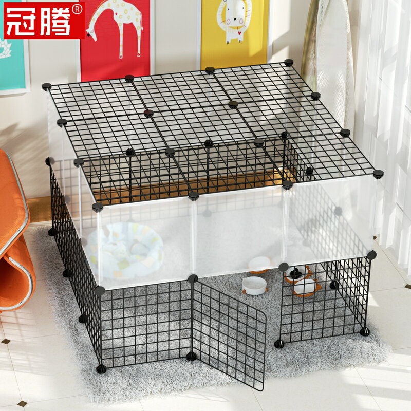 大狗籠中型犬小型犬泰迪柯基加粗帶廁所室內室外貓籠寵物鐵網圍欄