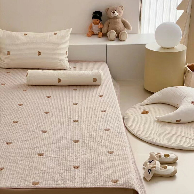 A類80支全棉夾棉床單幼兒園寶寶 午睡床 褥兒童床單人床蓋