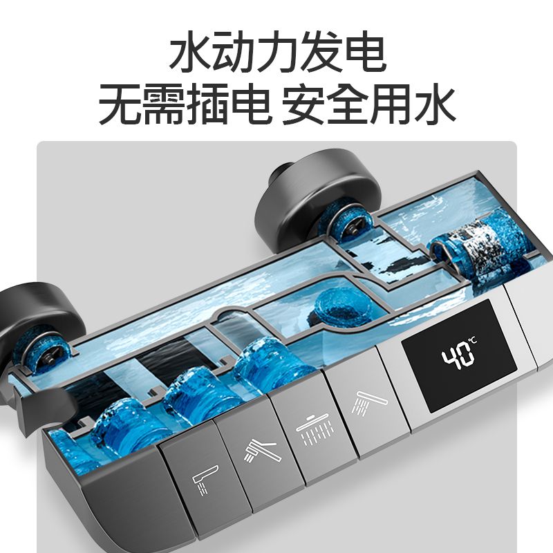 【最低價 公司貨】官方正品新款通用全銅花灑一整套沐浴淋雨器噴頭洗澡浴室家用套裝 4