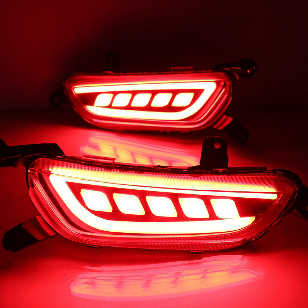 馬自達 汽車後杠燈 導光款 Mazda CX3 CX3 1617年 二功能LED後保險槓尾燈 行車燈 剎車燈 車燈
