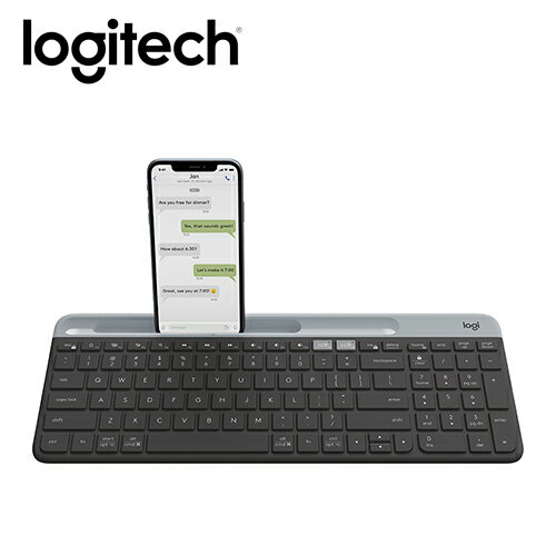 【Logitech 羅技】K580 超薄跨平台藍牙鍵盤 石墨灰【三井3C】