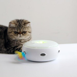 霍曼HomeRun 甜甜圈智慧自動逗貓玩具電動羽毛逗貓器貓咪玩具自嗨
