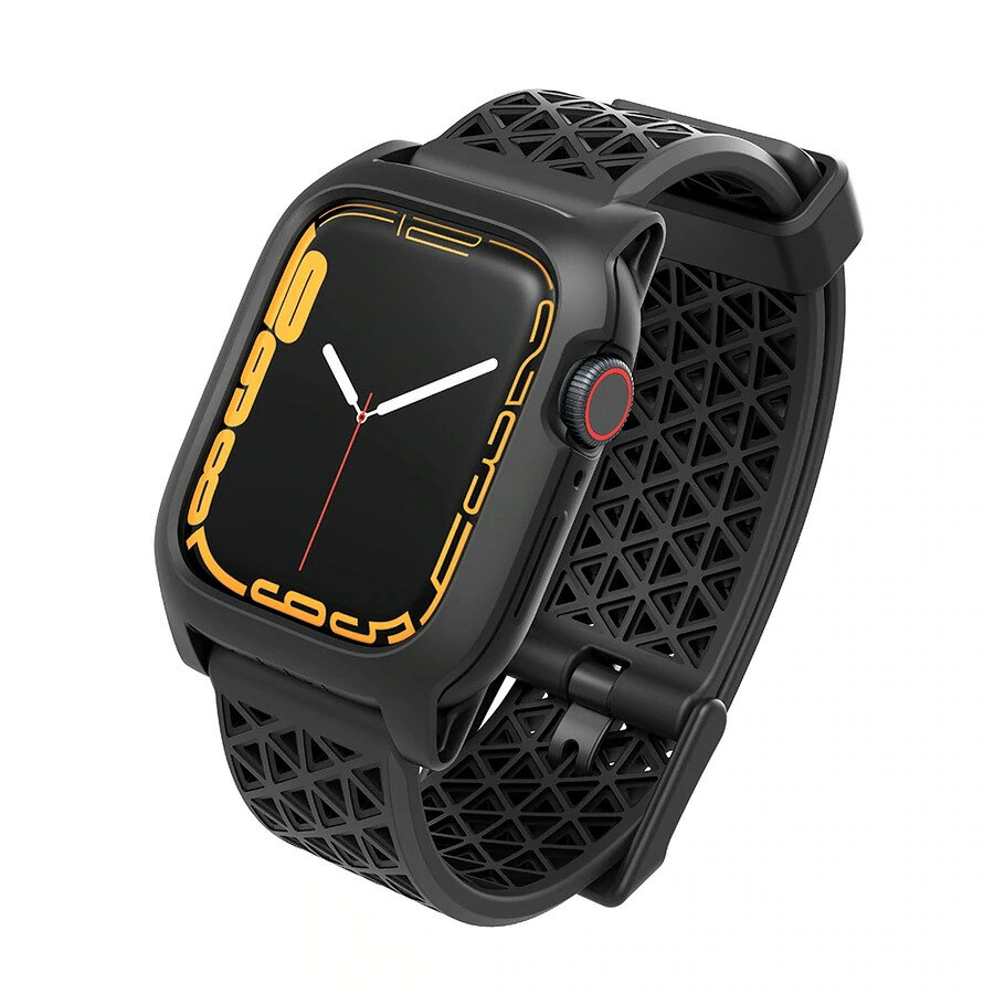 CATALYST Apple Watch S9/S8/S7 41mm 耐衝擊防摔保護殼(含錶帶)-黑色