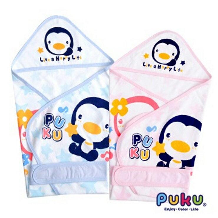 PUKU 單層包巾(春夏)尺寸F 水/粉