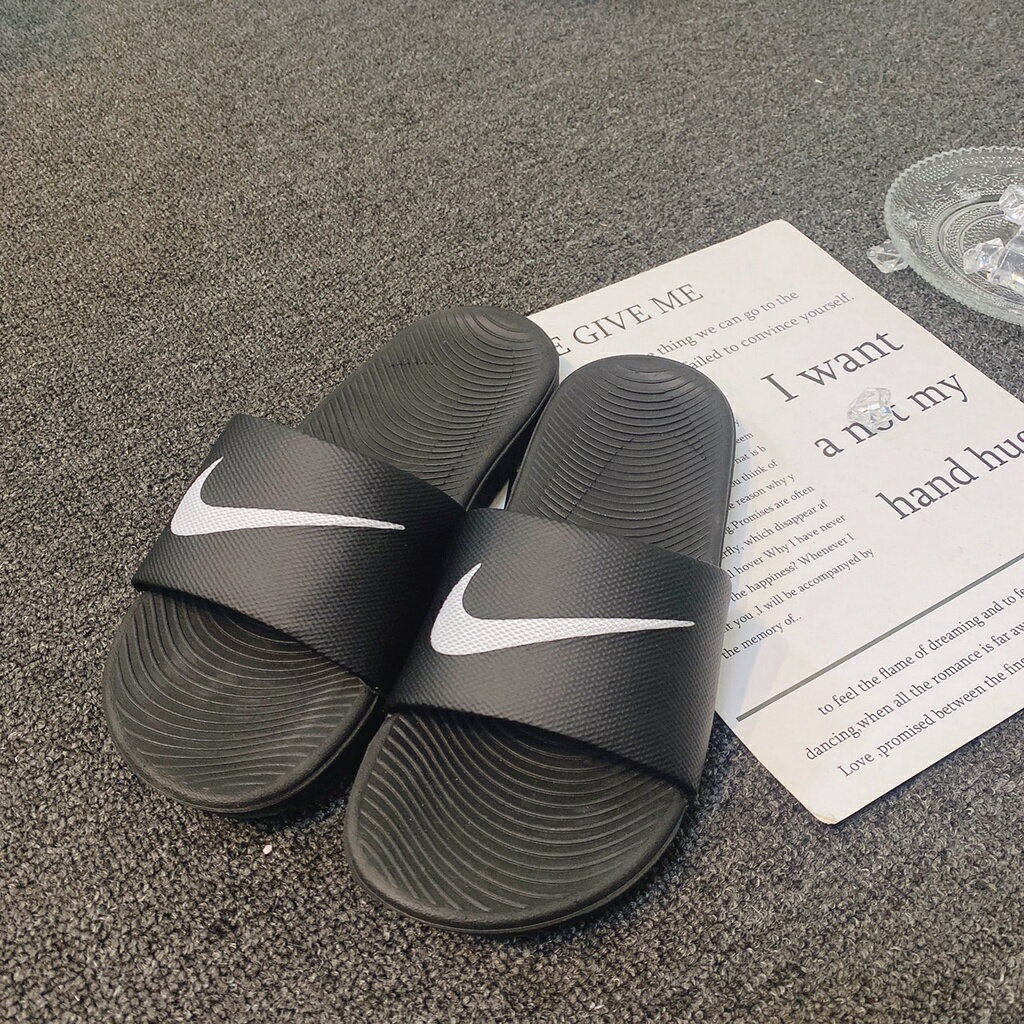 Nike 女款運動拖鞋 KAWA SLIDE GS 黑 819352-001 百搭 經典款