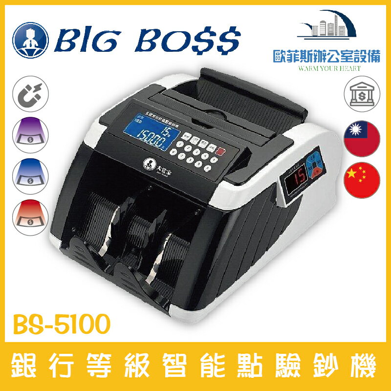 BS-5100 銀行等級智能點驗鈔機 可驗台幣、人民幣