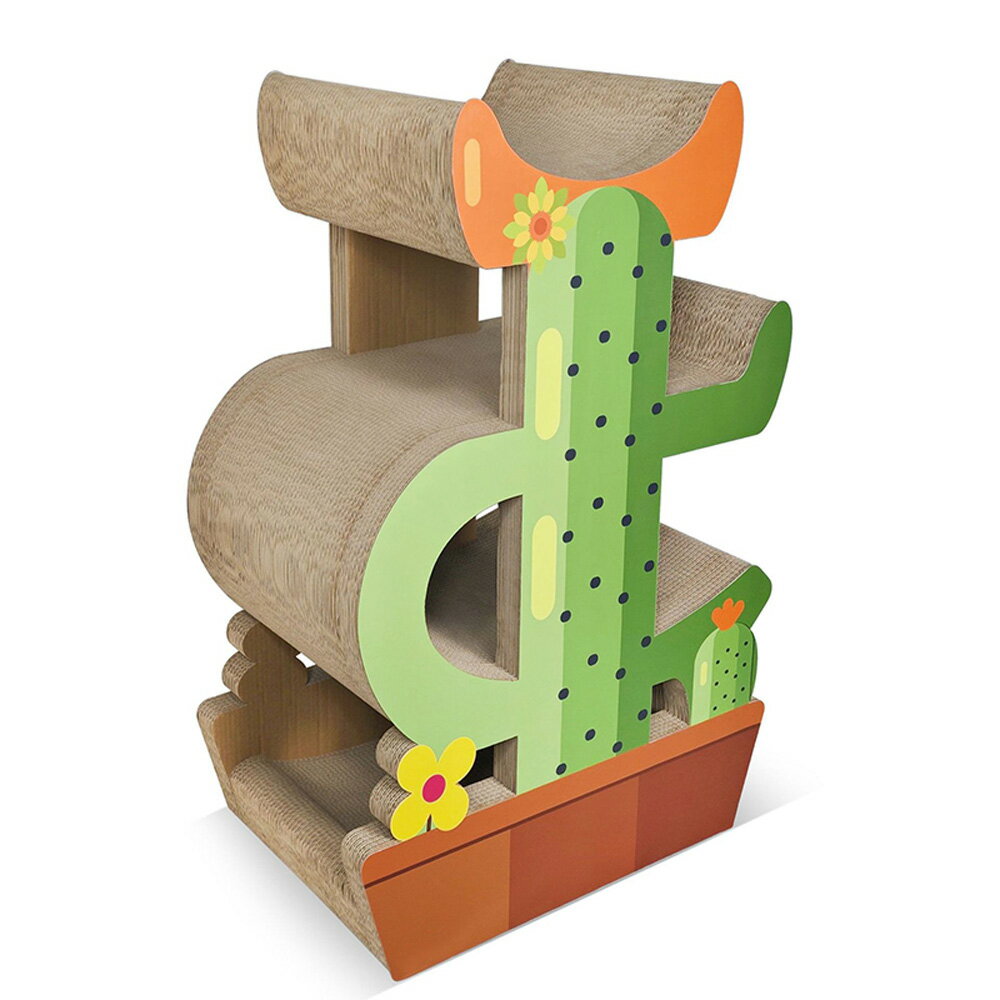 【台灣現貨】高端加硬加大仙人掌貓抓板 貓窩貓抓柱貓爬架貓睡窩 多層高端貓榻椅 加厚耐抓耐磨貓玩具 9